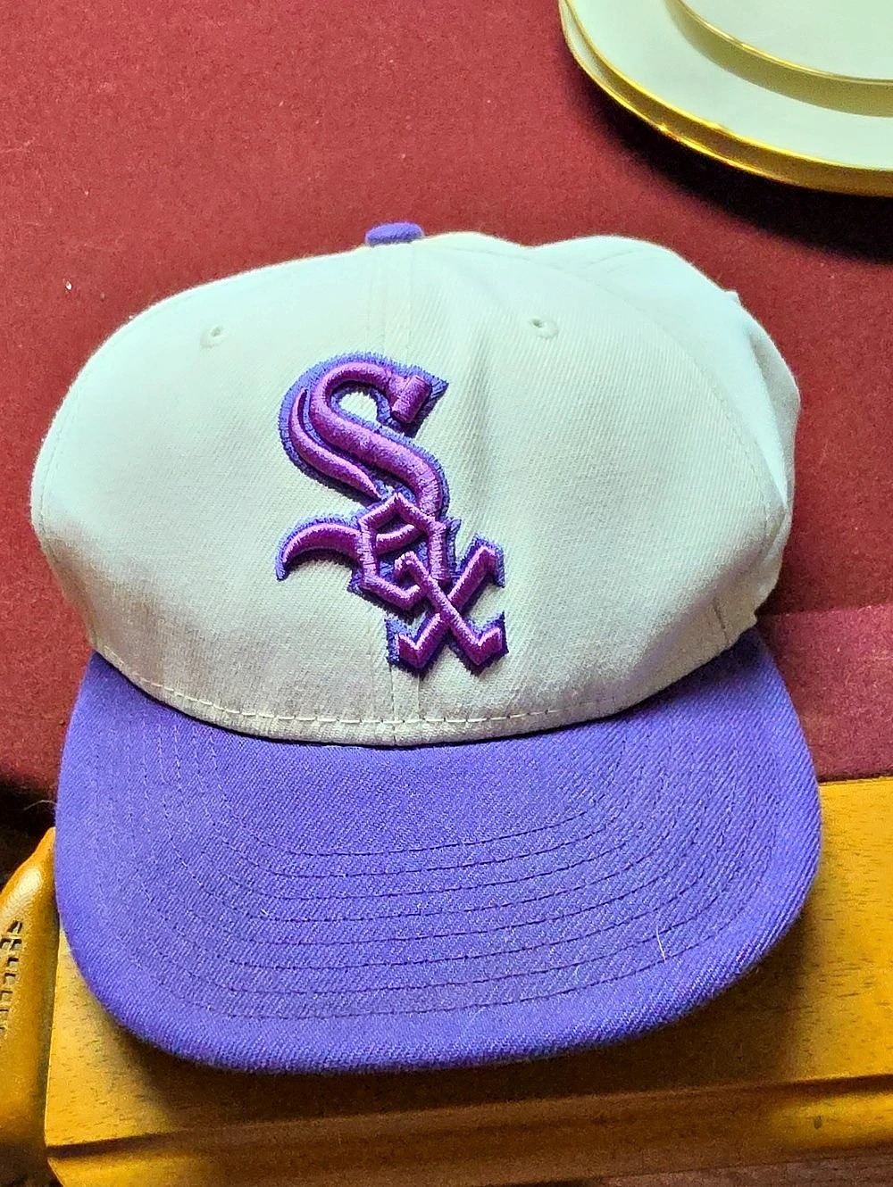 New Era World Series Baseball Cap Purple & White Red Sox